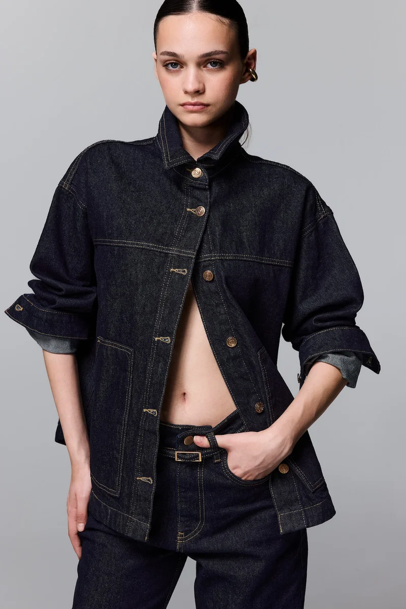 100% Cotton Indigo Denim Jacket