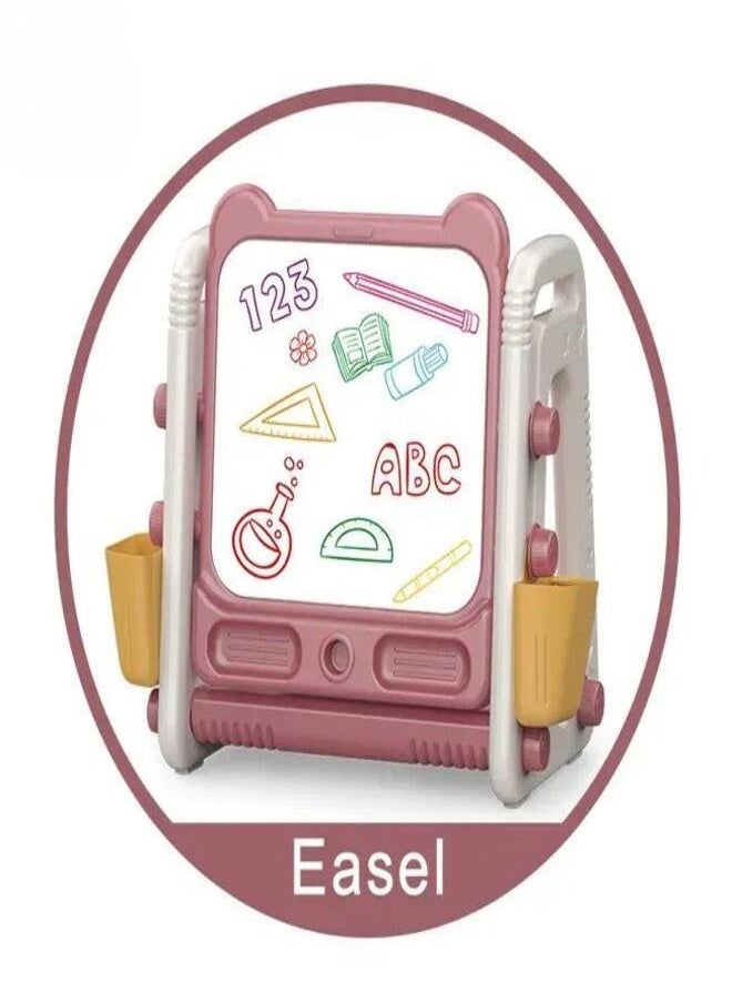null - Display Table with Drawing Chair for Kids, Colorful Drawing Board with Projection Lamp, Educational Toys for Learning Projection Drawing Drawing Machine for Boys Girls - Image 1