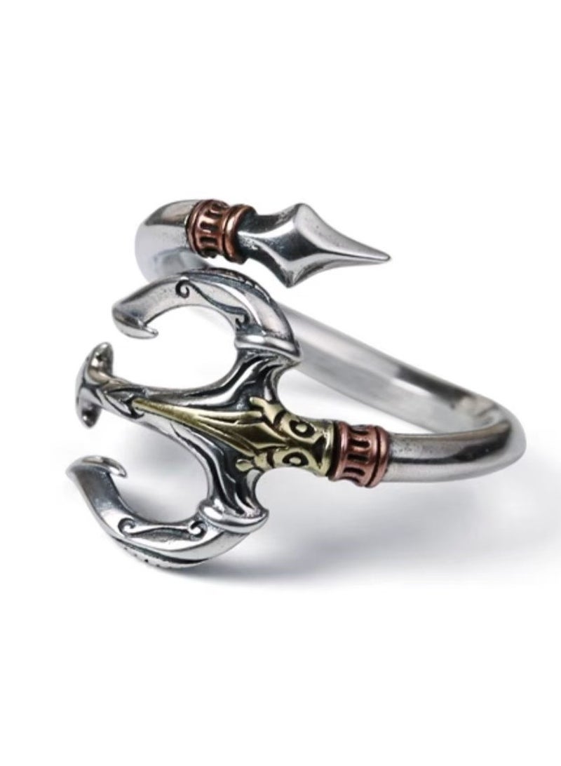 Akali The Trident retro ring has an adjustable opening  - Image 1