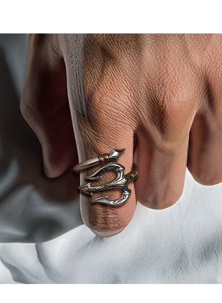 Akali The Trident retro ring has an adjustable opening  - Image 4
