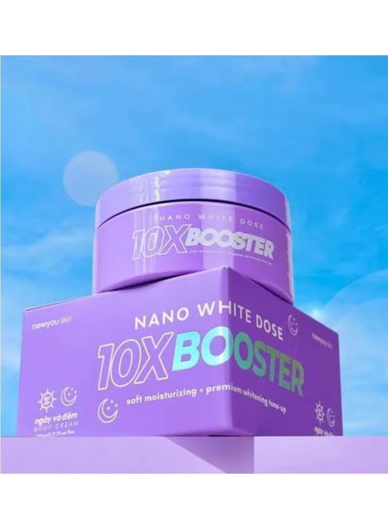 New You Skin Nano White Dose 10x Booster SPF 45 230 g Whitening Brightening Moisturizing Body Lotion Sun Protection Skin Care Cream - Image 3