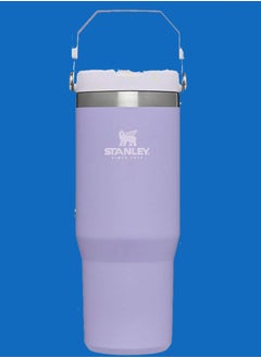 IceFlow Stainless Steel Tumbler 30oz – Leak-Resistant, Vacuum Insulated Water Bottle with Straw – Double Wall Travel Cup for Hot & Cold Beverages – Keeps Drinks Cold for 12 Hours, Iced for 2 Days – BPA-Free, Durable, Portable – Ideal for Office, Home, Gym, Outdoor, Camping & Travel  Lavender