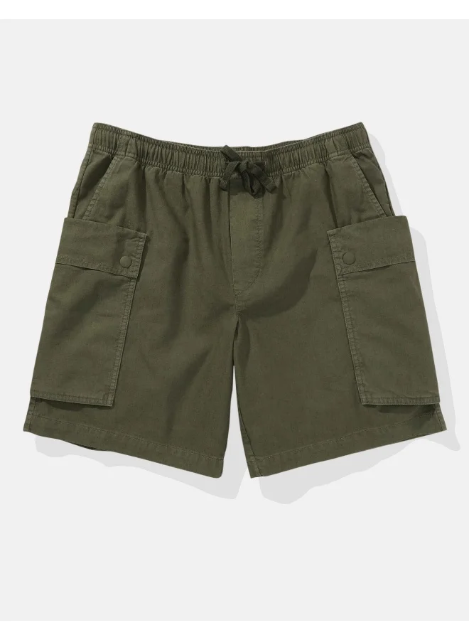 American Eagle Linen Blend Cargo Shorts