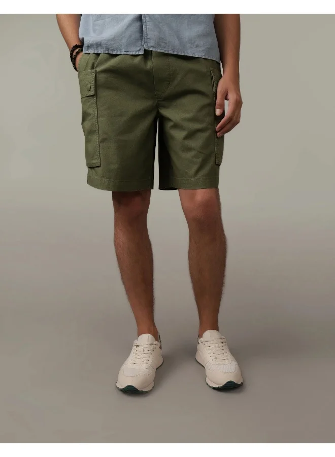American Eagle Linen Blend Cargo Shorts