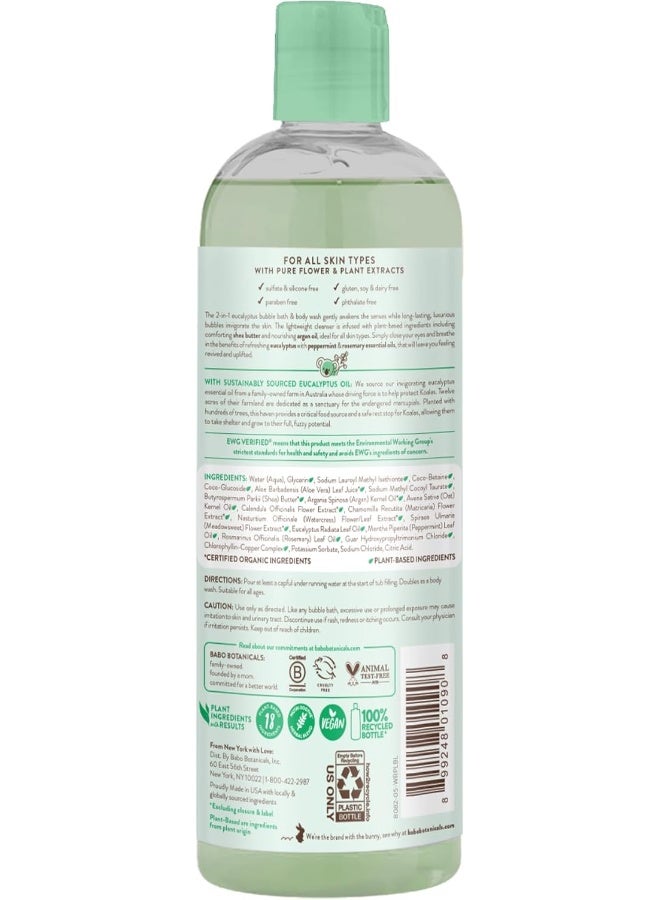 Babo Botanicals Eucalyptus Remedy Plant-Based 3-in-1 Shampoo, Bubble Bath & Wash - Image 3