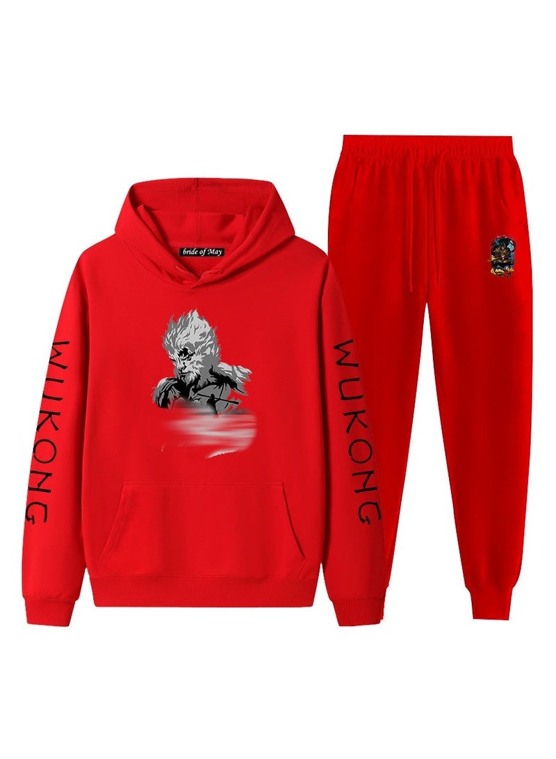 Wukong Black Myth Wukong Hooded Sweatshirt Sports Suit