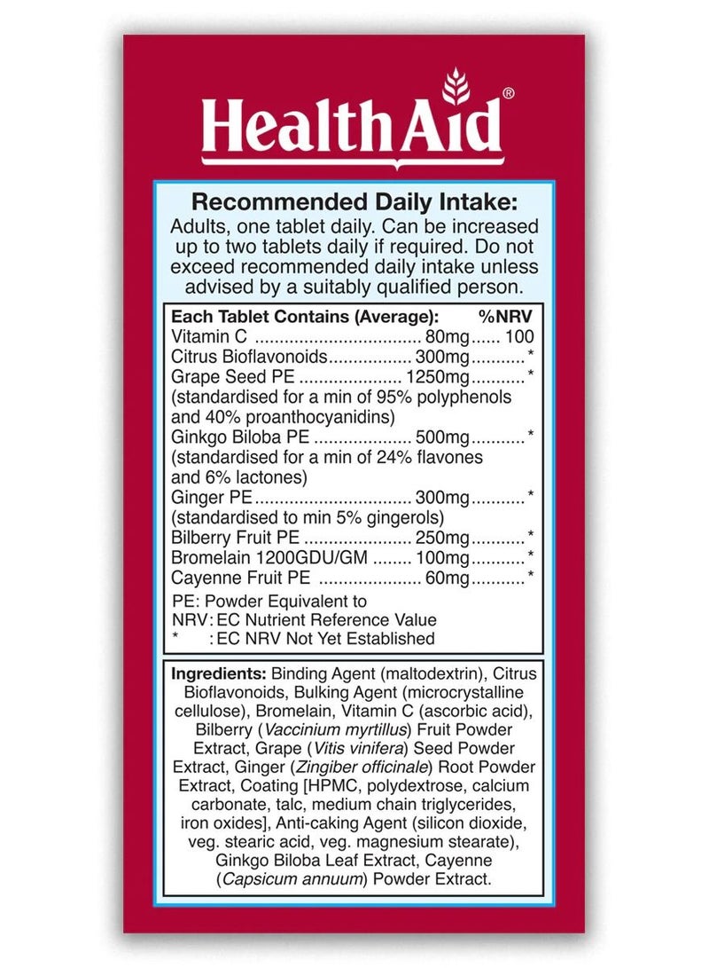 HealthAid V Vein Tabs 60tablets - Image 2