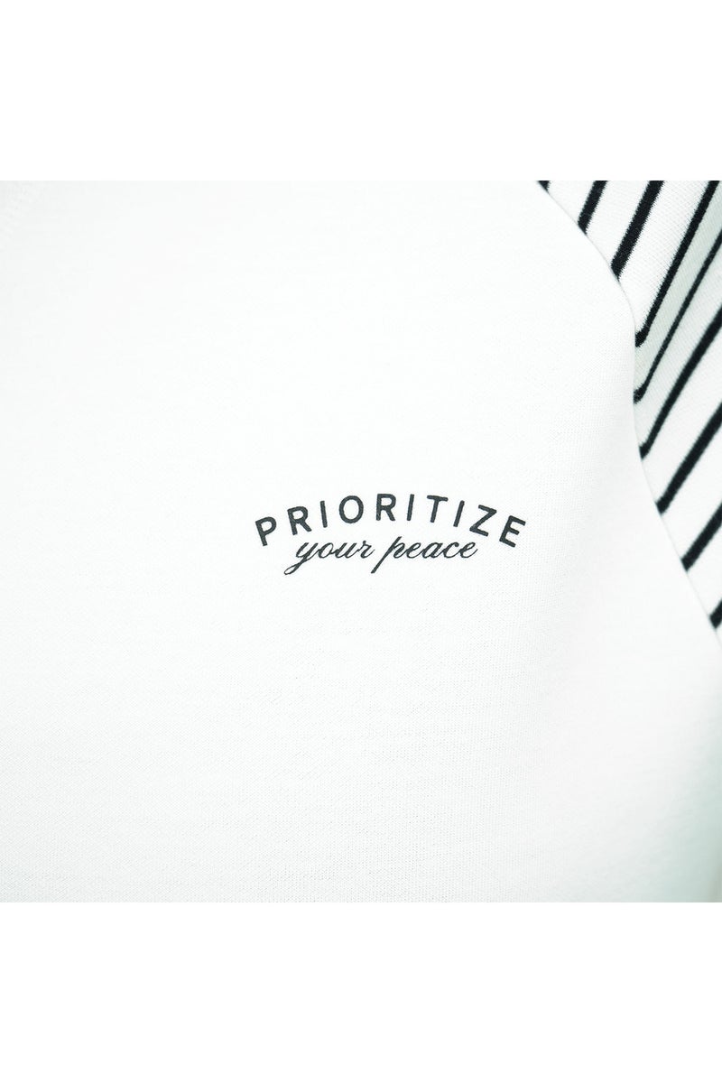 GIORDANO Women's White Striped Crewneck Tee - Image 4