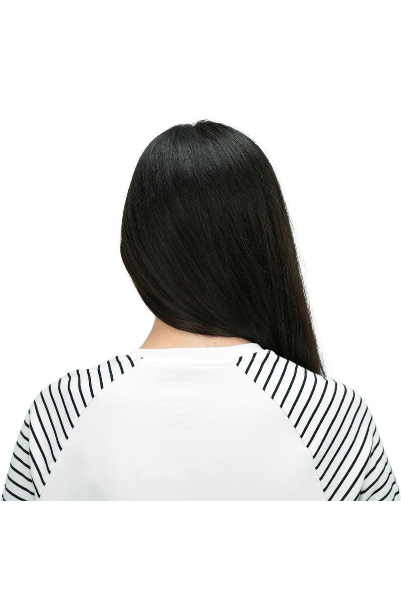 GIORDANO Women's White Striped Crewneck Tee - Image 5