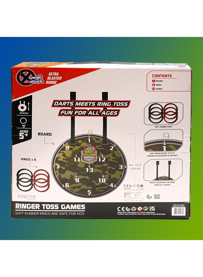 Hostfull Hanging Hook Ring Toss Target Game | Adjustable Throw Ring Board | 6 Soft Rubber Rings | Wall Games for Indoor & Outdoor Family Fun | Perfect for Parties | Perfect Gift for Kids Ages 5+ - Image 4
