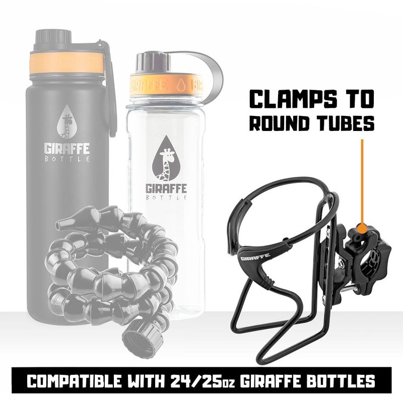 Giraffe Bottle Brand Aluminum Bottle Holder/Cage with Round Tube Clamp - Image 3