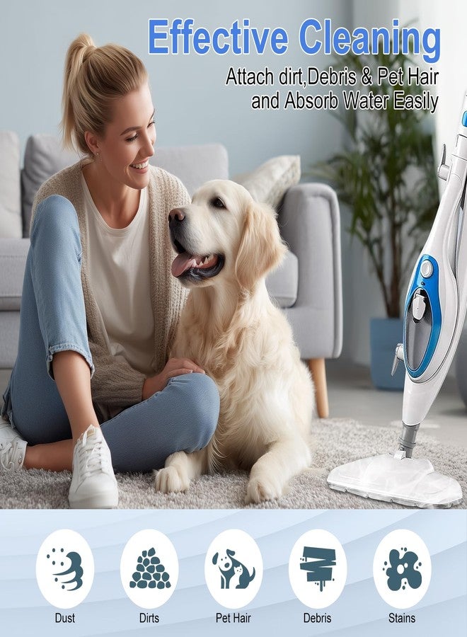 Laukowind 6 Pack Pur Steam Mop Pads - Compatible for PurSteam ThermaPro 10-in-1 and 211 Steam Mop, High-Quality Microfiber Pads for Cleaner Floors - Washable and Reusable - Image 4