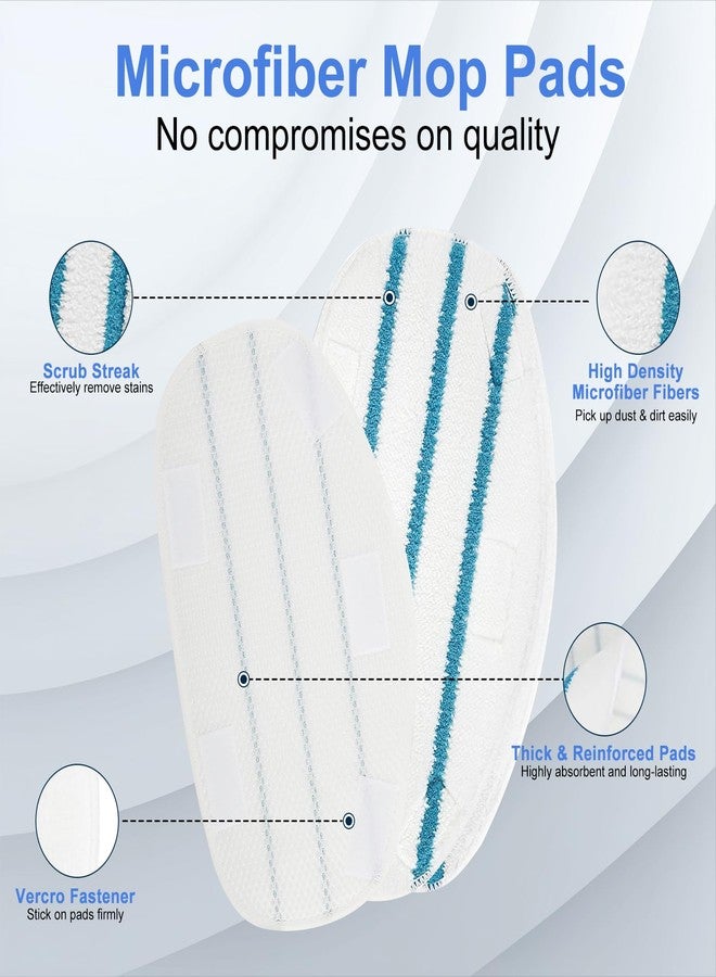 Laukowind 6 Pack Pur Steam Mop Pads - Compatible for PurSteam ThermaPro 10-in-1 and 211 Steam Mop, High-Quality Microfiber Pads for Cleaner Floors - Washable and Reusable - Image 3
