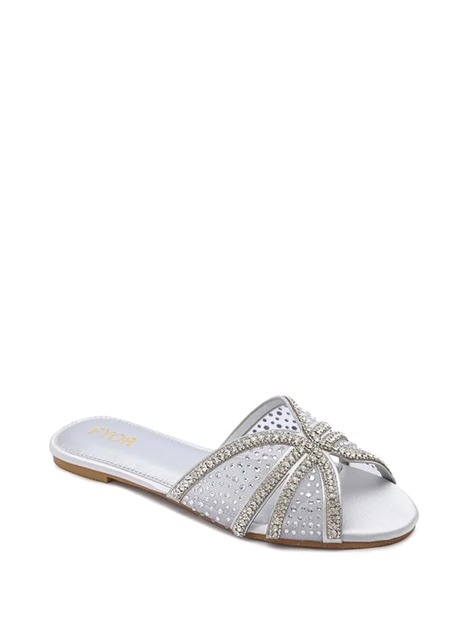 FYOR Mesh Crystal Flat Sandal MY 405