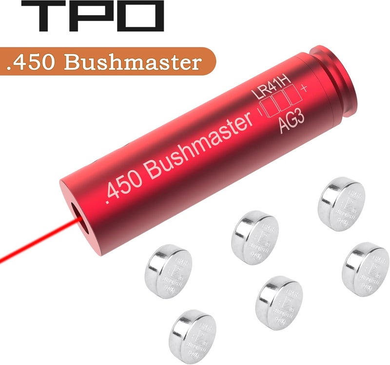 TPO .223/.308/30-30/30-06/.350 ليجند/300BLK/6.5 كريد مور/450 بوش ماستر/338/كروس بو/ .300 وين/7.62X54R/6.5 غريندل/5.7x28/.458 سوكوم ليزر أحمر لرؤية البور مع 6 بطاريات - Image 2