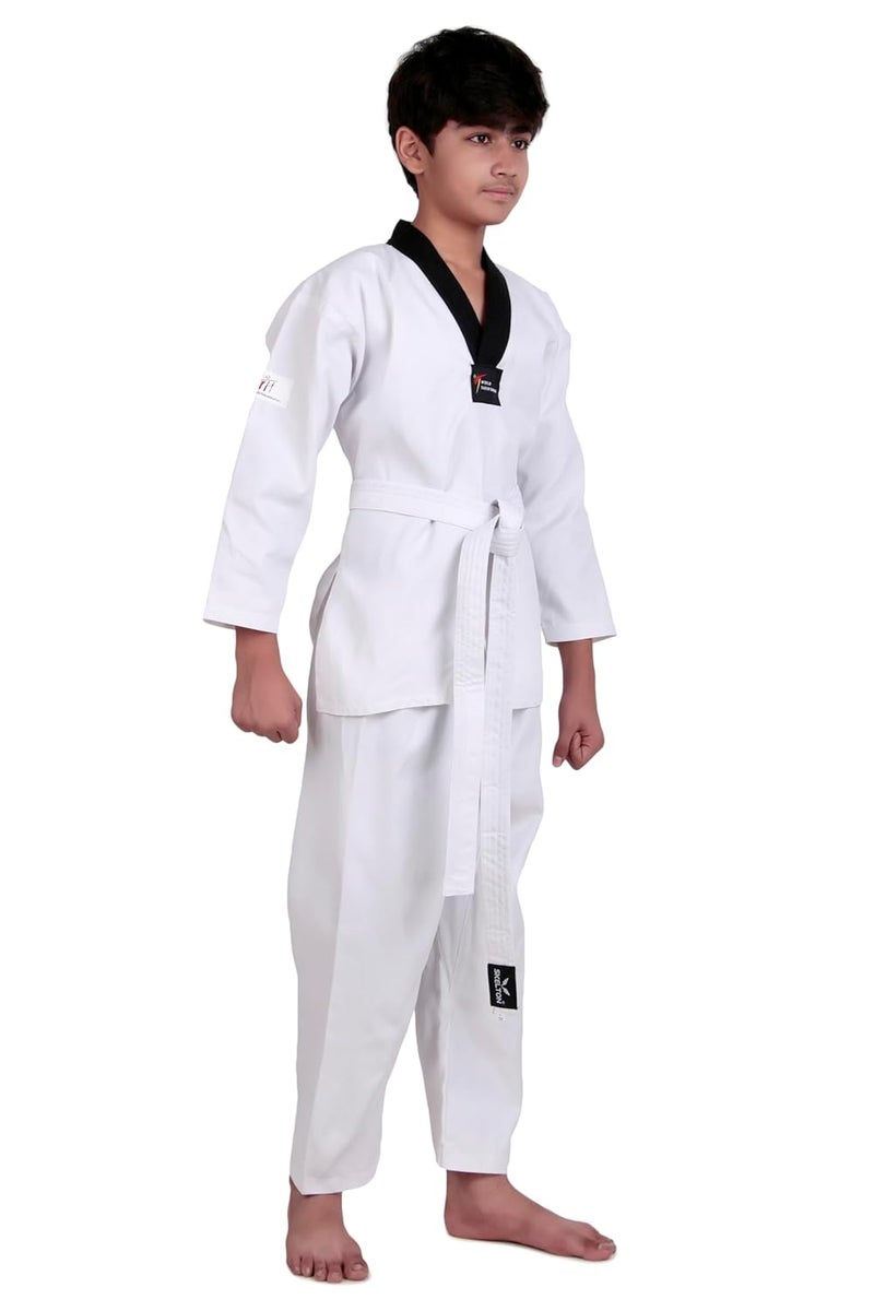 SKELETON Taekwondo Dress Uniform Made of Light Weight, Twill Weave, Basic Cut | - Image 4