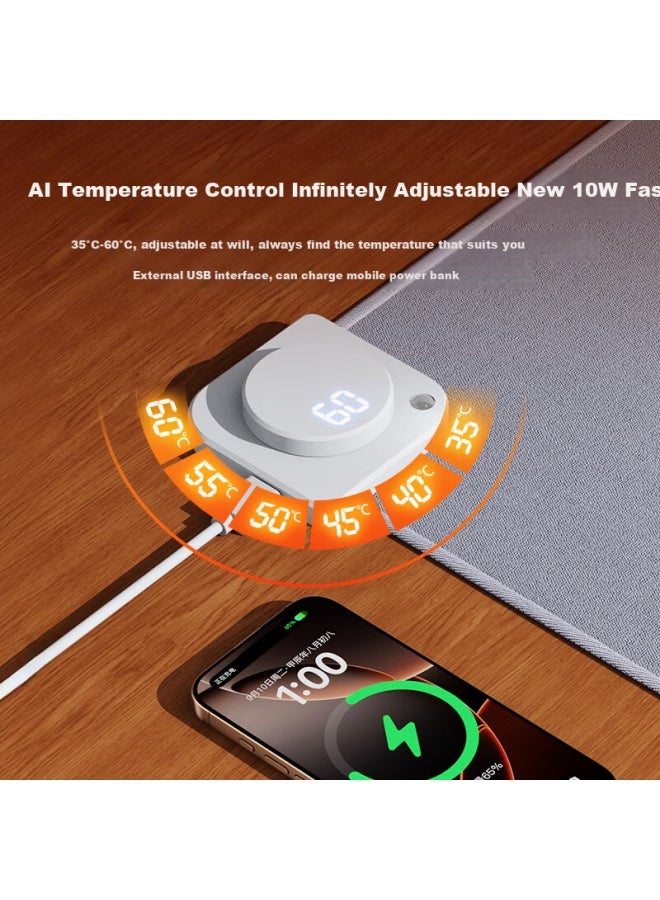 Venider Heating Desk Pad, Heating Mouse Pad, Extra Large Extended Heating Desk Pad, Office Desk Hand Warmer, Student Writing Desk Heating Pad - Image 3