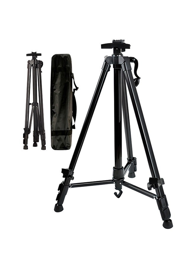 Height-Adjustable Drawing Stand with Non-Slip Base, High Quality Aluminum Tripod Easel, Foldable Art Easel for Indoor Painting, Outdoor Sketching, Gallery Display - Image 1