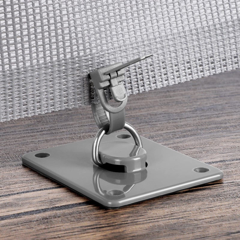 Mesh Baby Gate Floor Adhesive Hooks 2 Pack No Drilling Retractable Baby Gates Ground Anchor Hooks Prevent Babies and Pets from Going Under Retractable Dog Gate Ideal for Securing to Floors Stairs