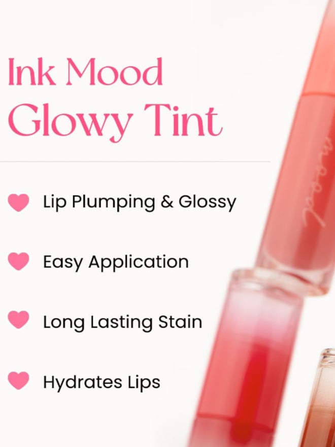 PERIPERA Ink Mood Glowy Tint Lip Gloss 02 Coral Influencer - Image 2