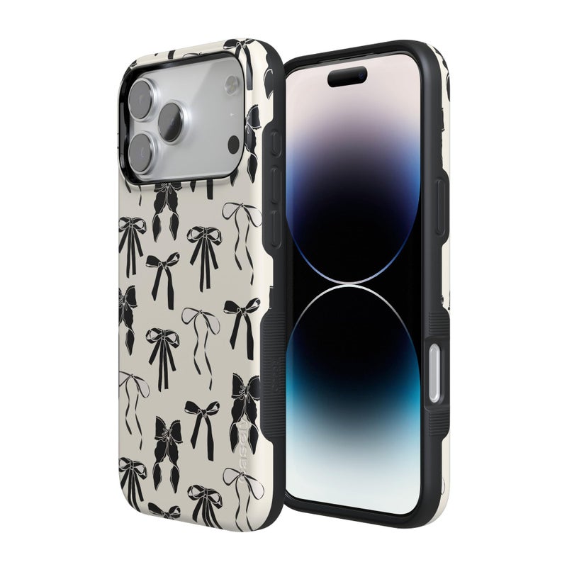 Casely iPhone 17 Pro Max Case | Goth Girlie | Black Bows | Bold Protective Design | Compatible with MagSafe - Image 2