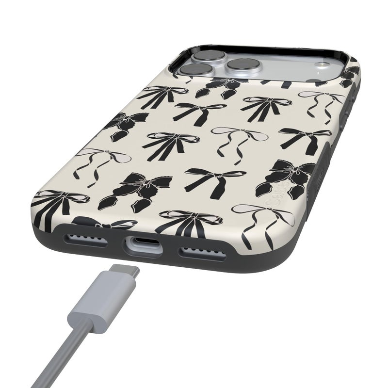 Casely iPhone 17 Pro Max Case | Goth Girlie | Black Bows | Bold Protective Design | Compatible with MagSafe - Image 5