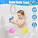 Auvitaya uvitaya 4 PCS Pufferfish Water Balls Sensory Stress Relief Floating Pool Toys for Kids Water Splash Balls Toddler Swim Bath Toys Christmas Goodie Bag Fillers for Babies - Image 4
