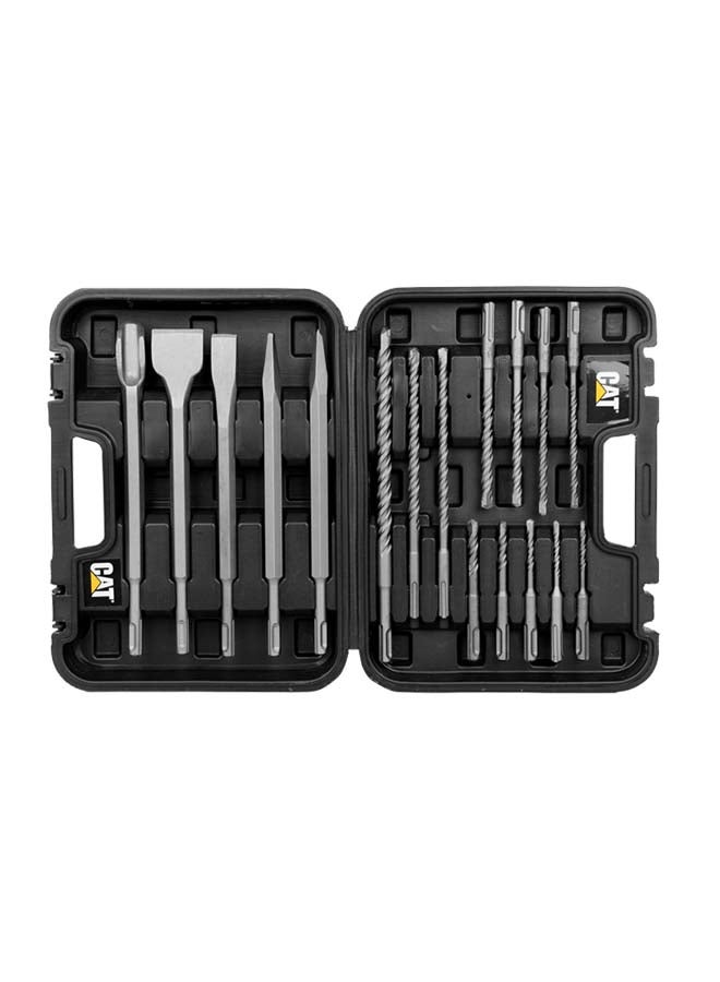 CATERPILLAR CAT DA03902 SDS plus Hard Rock Drill Set Plus Chisels 17pcs  - Image 1