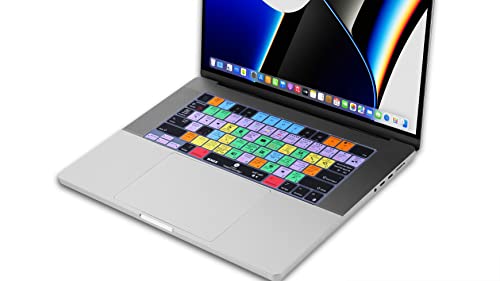 XSKN Lightroom Classic Function Shortcuts Hotkeys US Version Silicone Keyboard Cover Skin for 2021 MacBook Pro M1 Pro / M1 MAX Chip 14.2 inch with Touch ID A2442 16.2 inch with Touch ID A2485 - Image 3