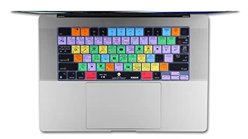 XSKN Lightroom Classic Function Shortcuts Hotkeys US Version Silicone Keyboard Cover Skin for 2021 MacBook Pro M1 Pro / M1 MAX Chip 14.2 inch with Touch ID A2442 16.2 inch with Touch ID A2485 - Image 2