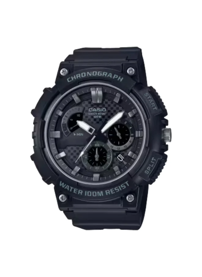 كاسيو Men's Analog Display Watch With Black Resin Strap - MCW-200H-1A2VDF