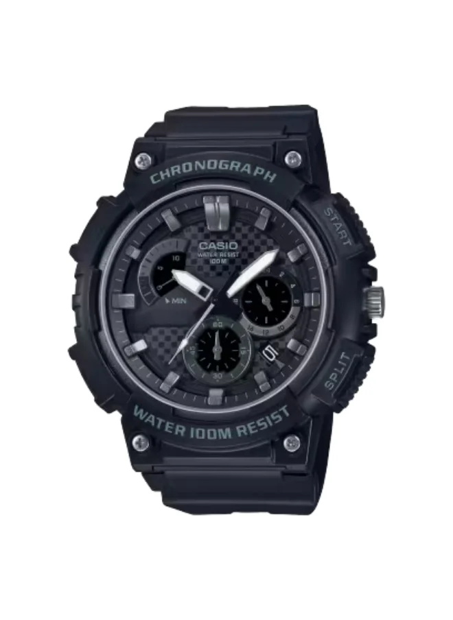 CASIO Men's Resin Analog Watch MCW-200H-1A2VDF - 53.5 mm