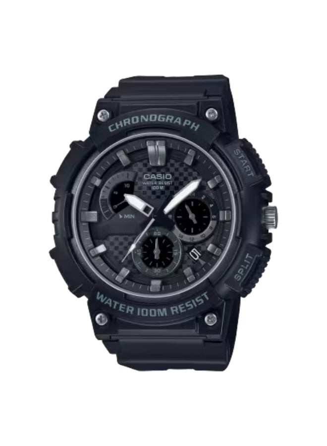 ساعة رجالية تناظرية من الراتنج -- - . مم