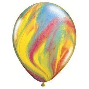Qualatex Traditional Superagate Tie Dye Assorted 11" Latex Balloons (12 Count) - Image 2