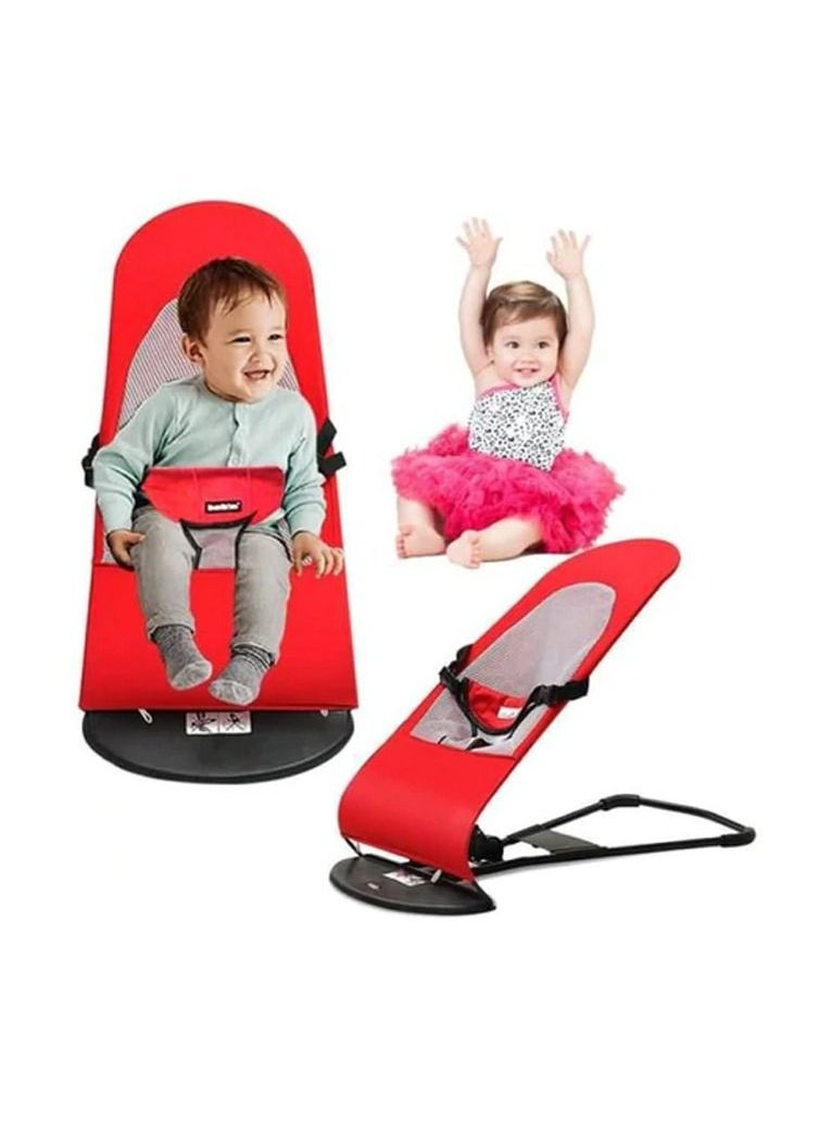 DubaiGallery Newborn Baby's Soft Bouncing Chair (Red)  - Image 3