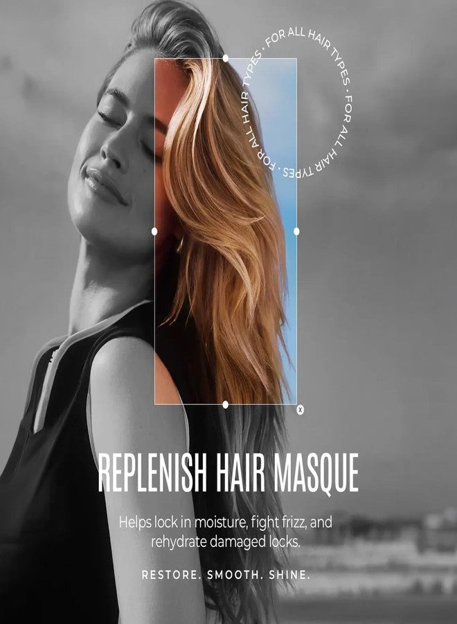 Malibu C Replenish Hair Masque - Travel Size Ultra Hydrating Deep Conditioner for Hair Repair - Reparative Formula with Avocado Oil for All Hair Types, 3.4oz - Image 3