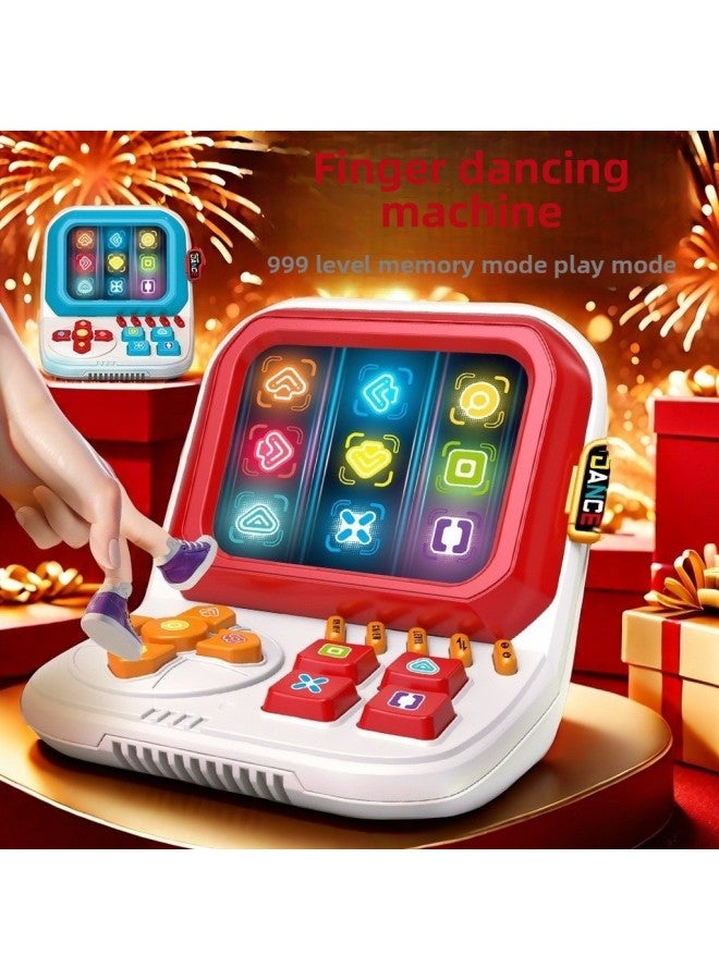 Loquat Children's Finger Dancing Machine Puzzle Pass-through Quick Push Game Machine Boys And Girls Press Music Decompression Toys-Color:Blue Color Box 【with Ordinary Battery And Screwdriver】 - Image 2