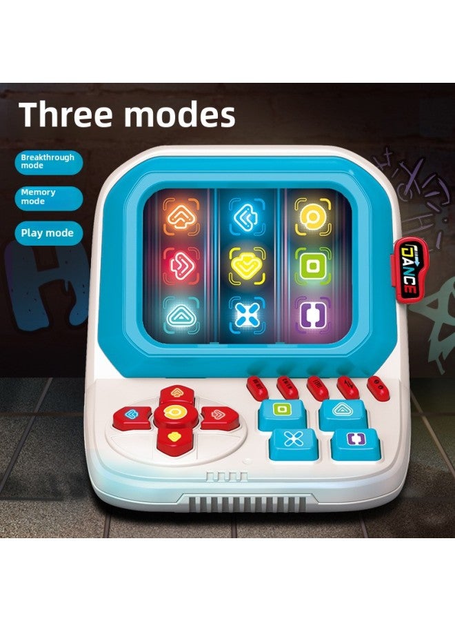 Loquat Children's Finger Dancing Machine Puzzle Pass-through Quick Push Game Machine Boys And Girls Press Music Decompression Toys-Color:Blue Color Box 【with Ordinary Battery And Screwdriver】 - Image 3