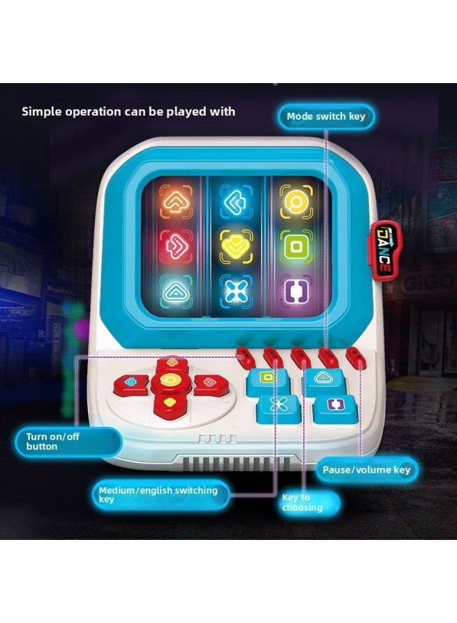 Loquat Children's Finger Dancing Machine Puzzle Pass-through Quick Push Game Machine Boys And Girls Press Music Decompression Toys-Color:Blue Color Box 【with Ordinary Battery And Screwdriver】 - Image 5