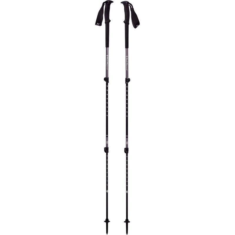 Black Diamond Trail Trekking Poles Pair of 2 Lightweight Collapsible Aluminum Hiking Sticks for Trekking Backpacking Walking Granite