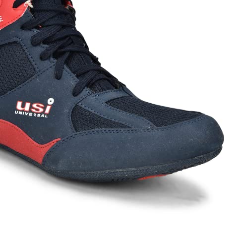 USI UNIVERSAL Wrestling Shoes, 701WRB Comferto Red/Navy Sports Shoes for Wrestlers for Men & Women (Size 6 UK/Ind) - Image 2