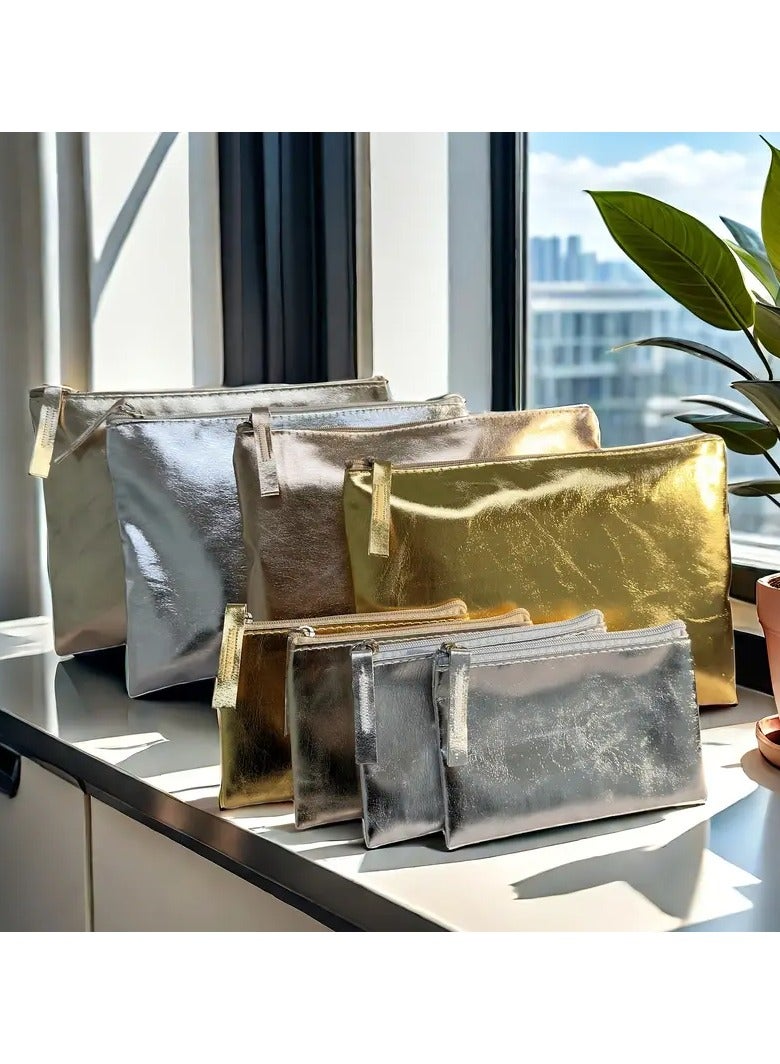 Rozino Large Capacity Fashion Makeup Bag - A Spacious Travel Makeup Bag with Ample Storage Space, Perfect for Lipstick, Stationery, And Beauty Essentials - a Stylish And Compact Women's Portable Accessory - Image 3