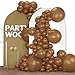 PartyWoo Brown Balloons 120pcs Different Sizes of 18 12 10 5 Inch Boho Neutral Fall Coffee Tan Balloons Arch Kit Garland for Birthday Boy Baby Shower Jungle Safari Fall Party Decorations BrownF09 - Image 2