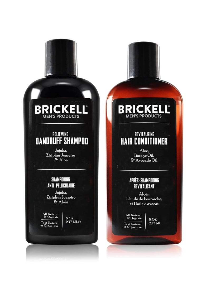 Brickell Men’s Daily Relieving Hair Care Routine, Dandruff Shampoo and Conditioner Set For Men, All Natural and Organic, Scented - pzsku/Z1F80A630136C8816C494Z/45/_/1739455950/f69fb4bb-53fc-46b0-b361-6f5f1953cae3