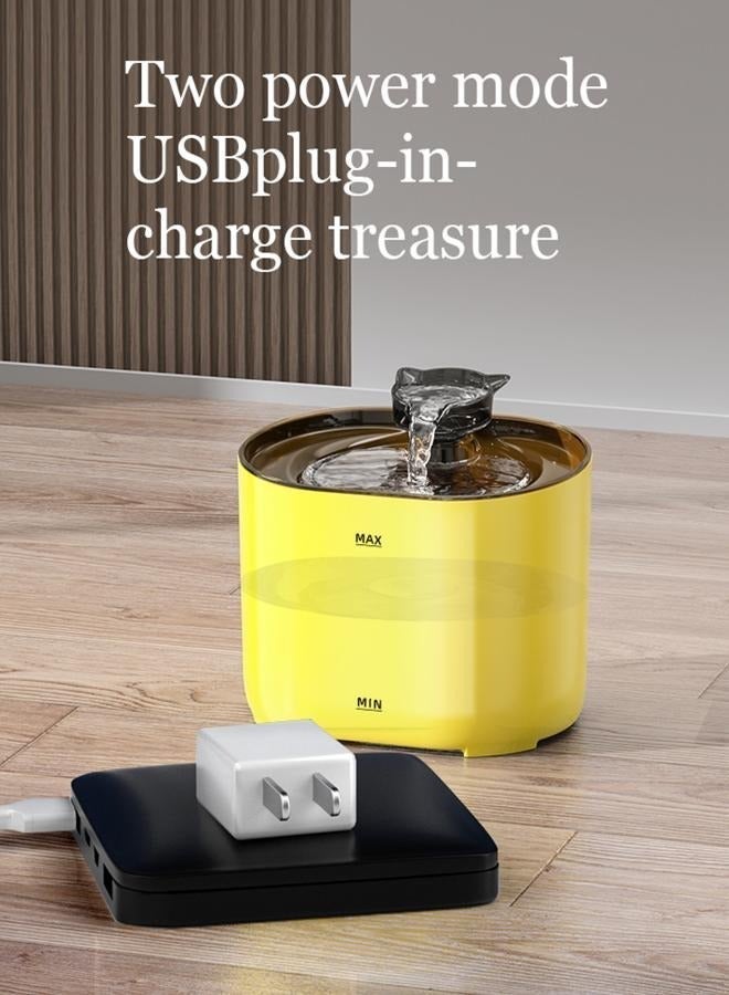 LAPET Cat Water Fountain Pet Water Dispenser Drinking Bowl, 2.2L Quiet Pet Fountain with Water Filter for Multiple Pets Drinking - Image 5