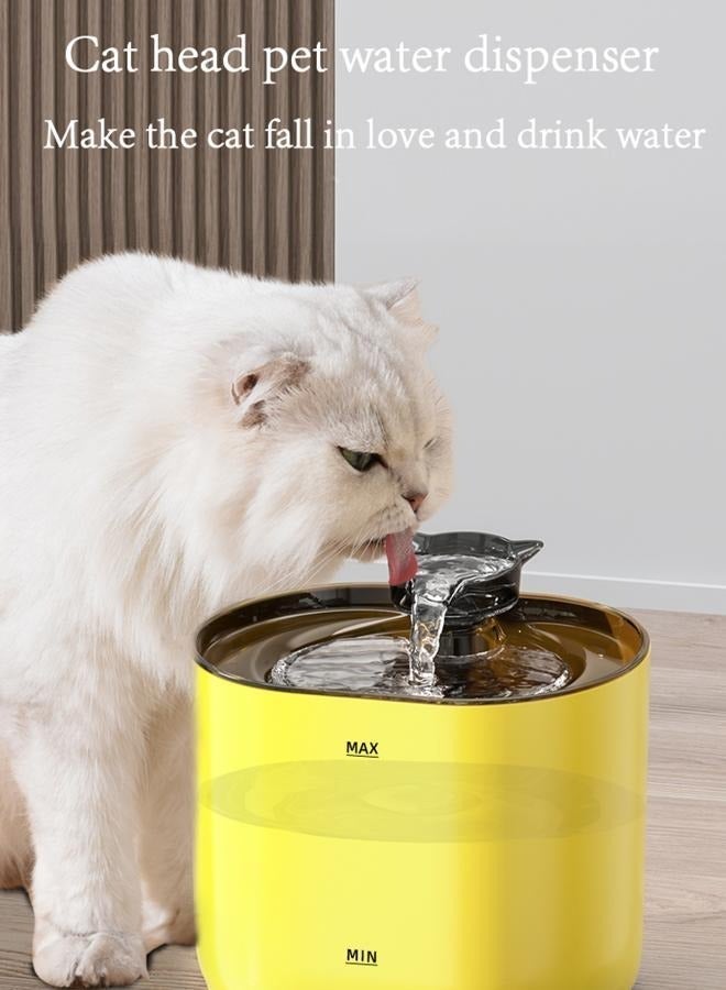 LAPET Cat Water Fountain Pet Water Dispenser Drinking Bowl, 2.2L Quiet Pet Fountain with Water Filter for Multiple Pets Drinking - Image 2