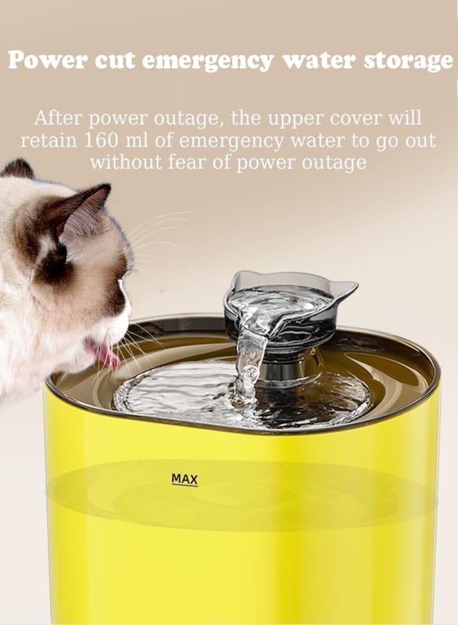 LAPET Cat Water Fountain Pet Water Dispenser Drinking Bowl, 2.2L Quiet Pet Fountain with Water Filter for Multiple Pets Drinking - Image 3