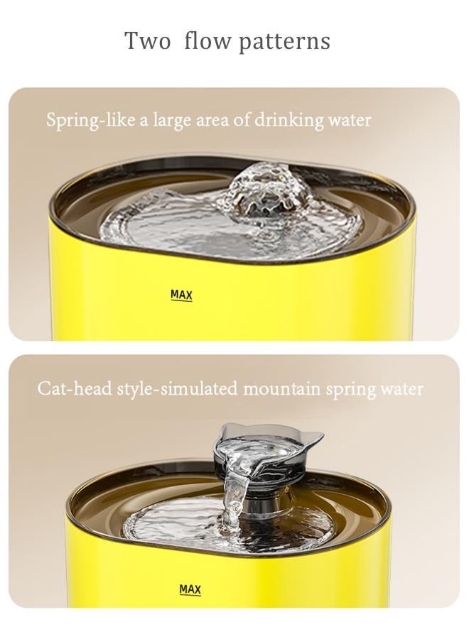 LAPET Cat Water Fountain Pet Water Dispenser Drinking Bowl, 2.2L Quiet Pet Fountain with Water Filter for Multiple Pets Drinking - Image 4