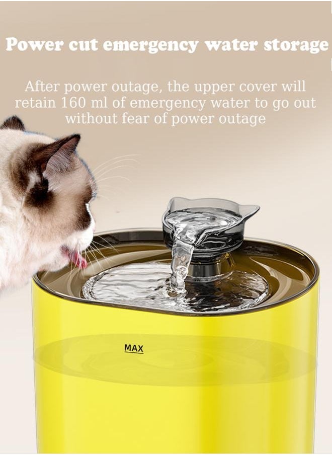 LAPET Cat Water Dispenser, Ultra Quiet Pump, 2.2L Automatic Circulating Flow Water Fountain Filtration, Intelligent Multiple Pets Water Dispenser  - Image 3