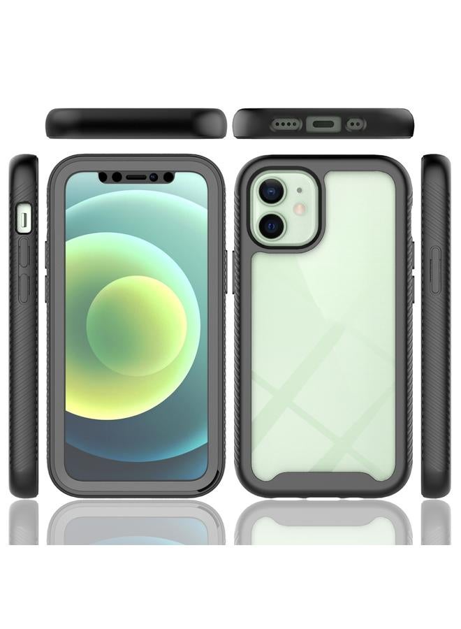 Zaboon Case For iPhone 12 mini Starry Sky Solid Color Series Shockproof PC + TPU Case with PET Film - Image 2